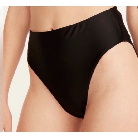 J. Crew High-rise bikini bottom in Solid Black Mix & Match Style BF178 3X - Picture 1 of 12